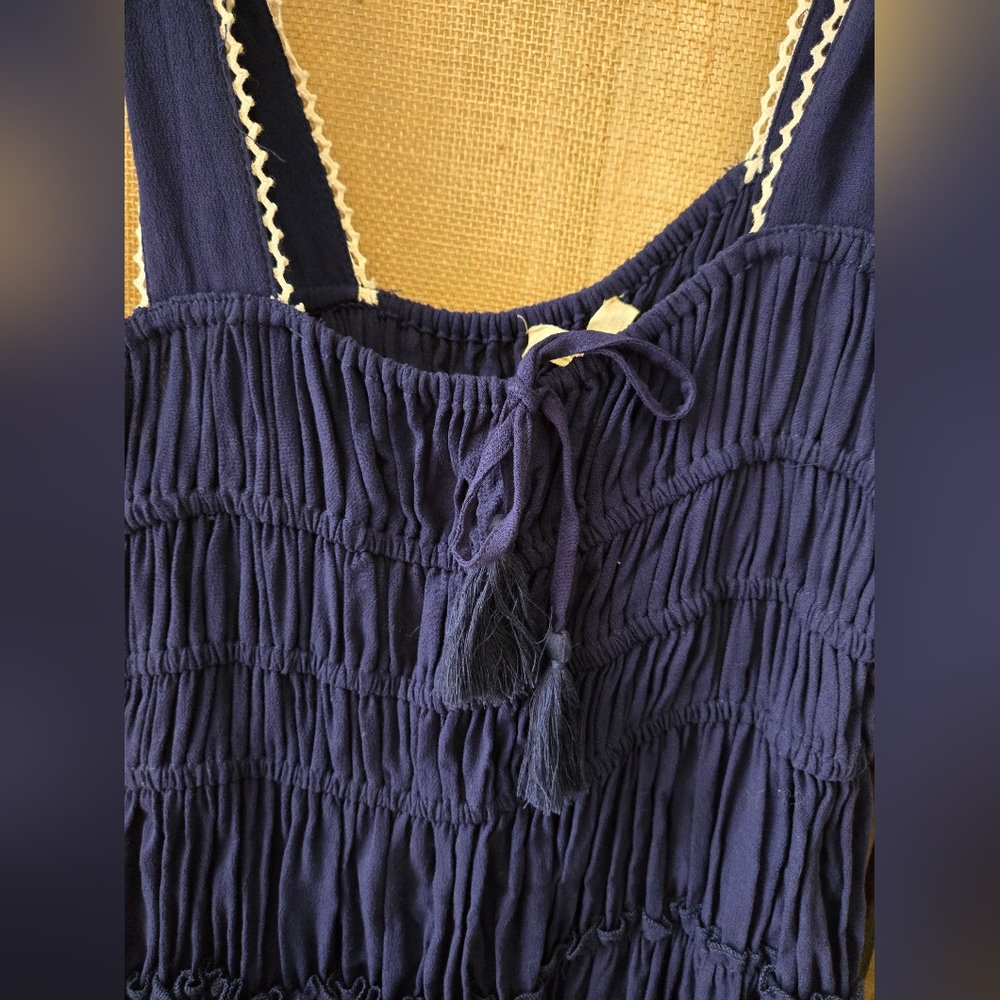 NWT Womens Chelsea & Violet Blue Sleeveless Dress with Tie Straps Size Large - Picture 2 of 9